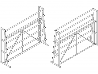 Стойка для линолеума односторонняя